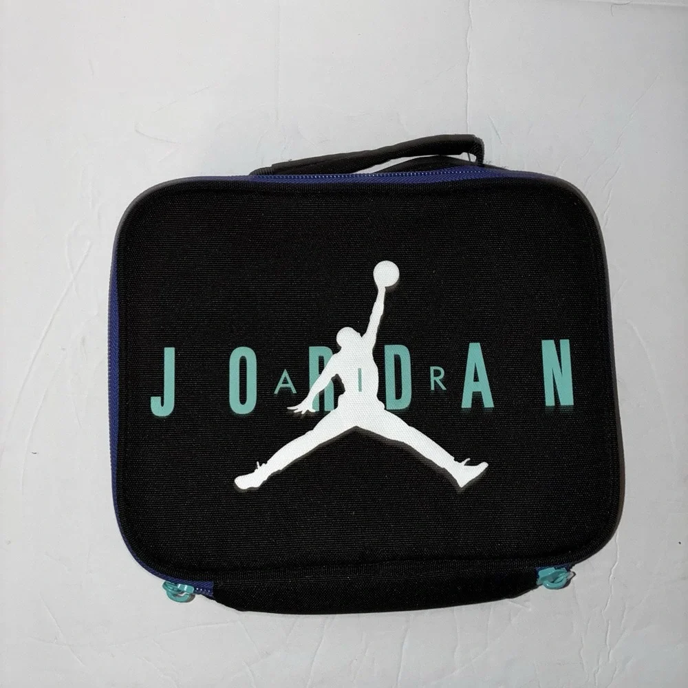 Jordan Air Launch Green With Purple Accent Lunch Tote Useable Collectable